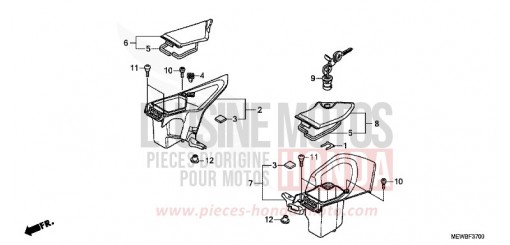 FAIRING POCKET NT700VAB de 2011